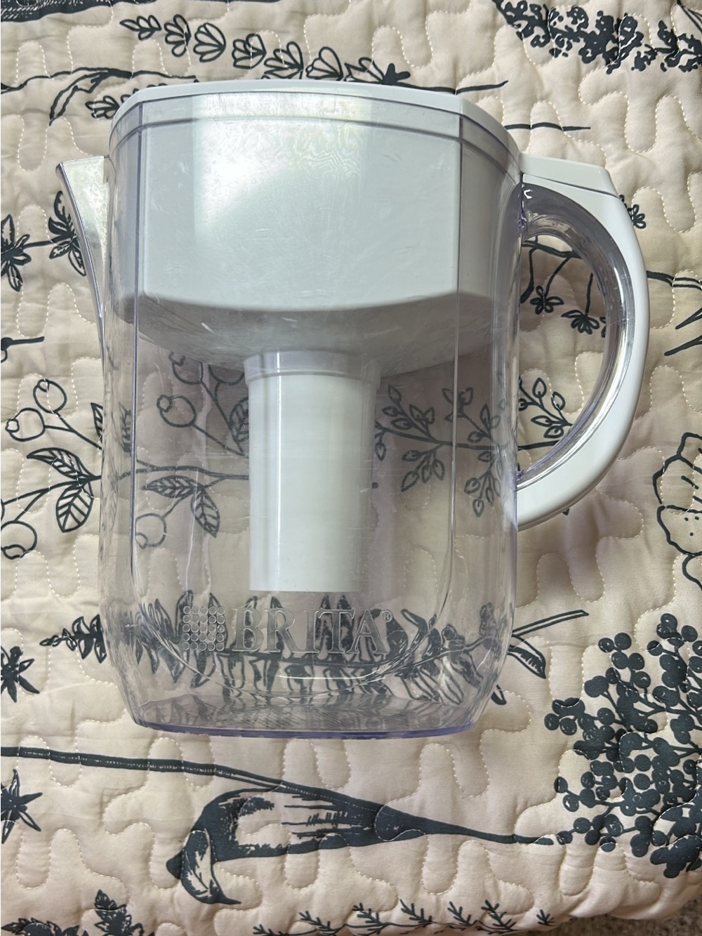Brita Water Pitcher with White Lid and Handle